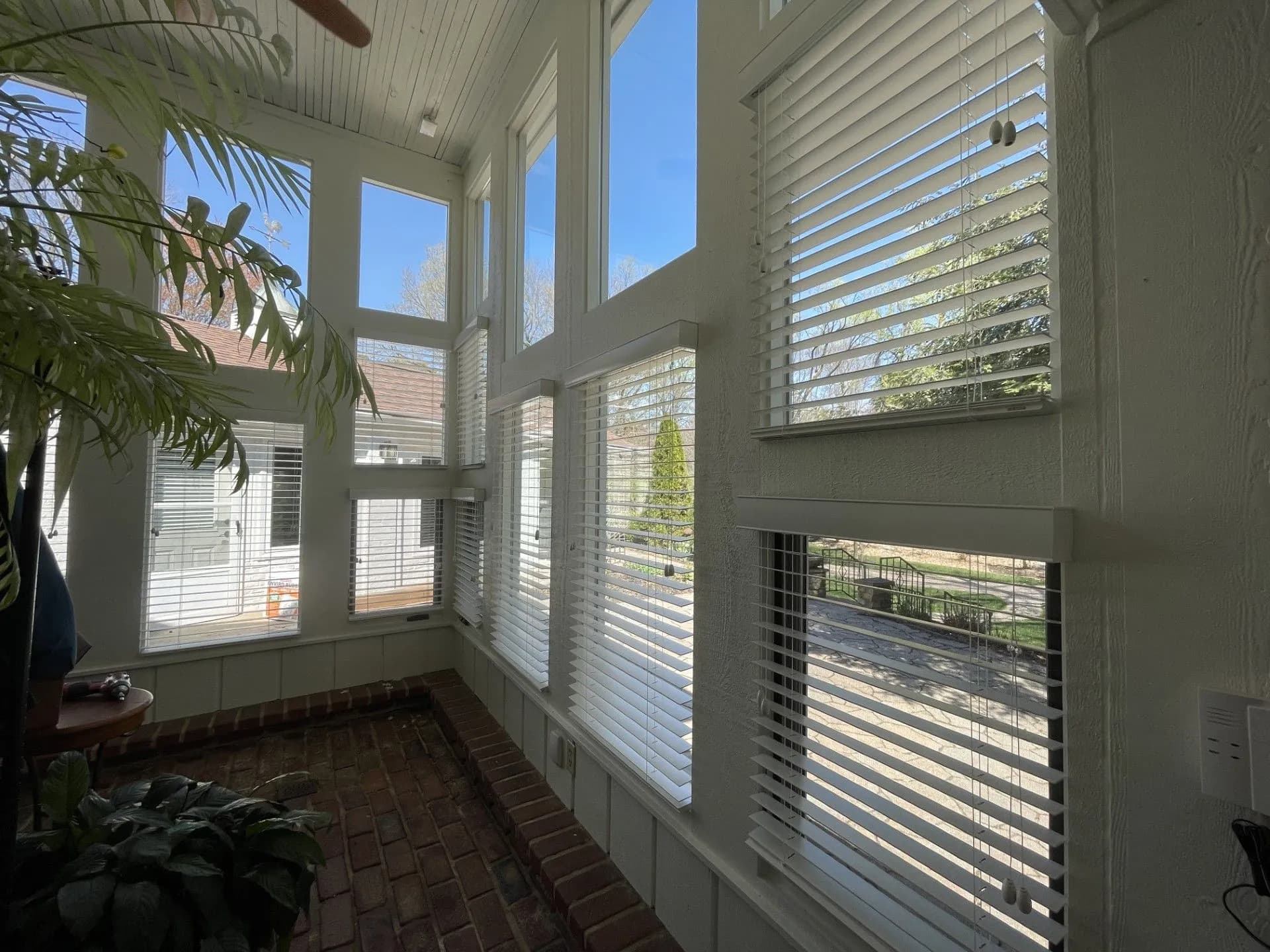 Custom shutters on a lot of various sized windows