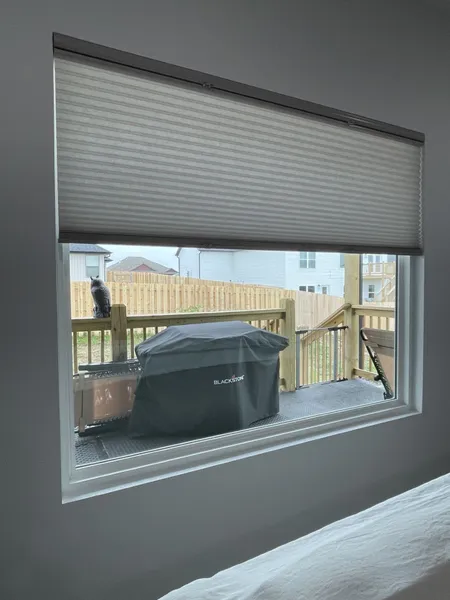 Window treatment installation project