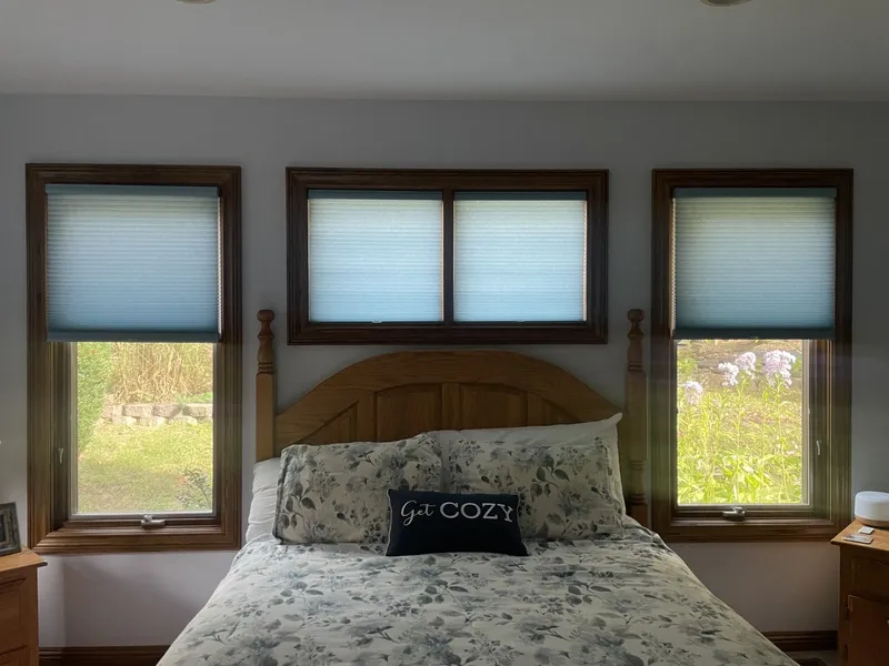 Window treatment installation project