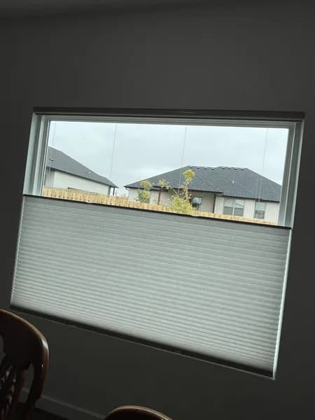 Window treatment installation project